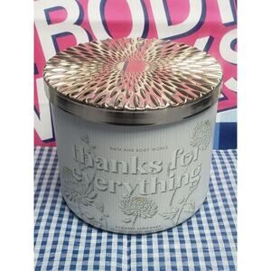 BBW THANKS FOR EVERYTHING Sugared Lemonade Large 3 Wick 14.5oz Candle